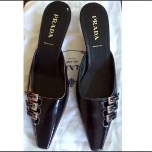 NEW PRADA BLACK MULES
MADE IN ITALY SIZE 37.5 EU